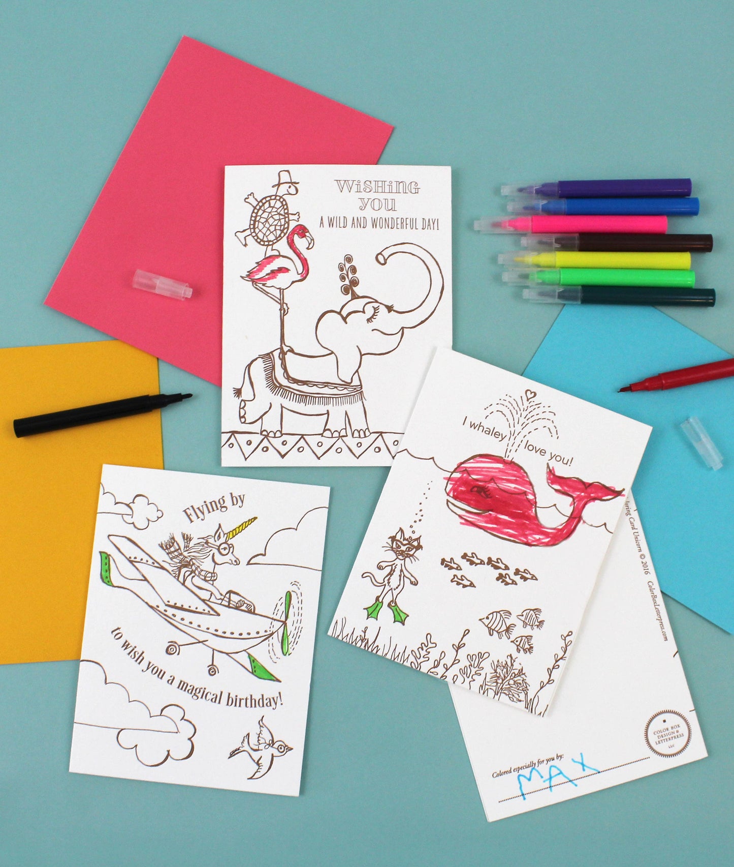 Kid's Coloring Card | Kit