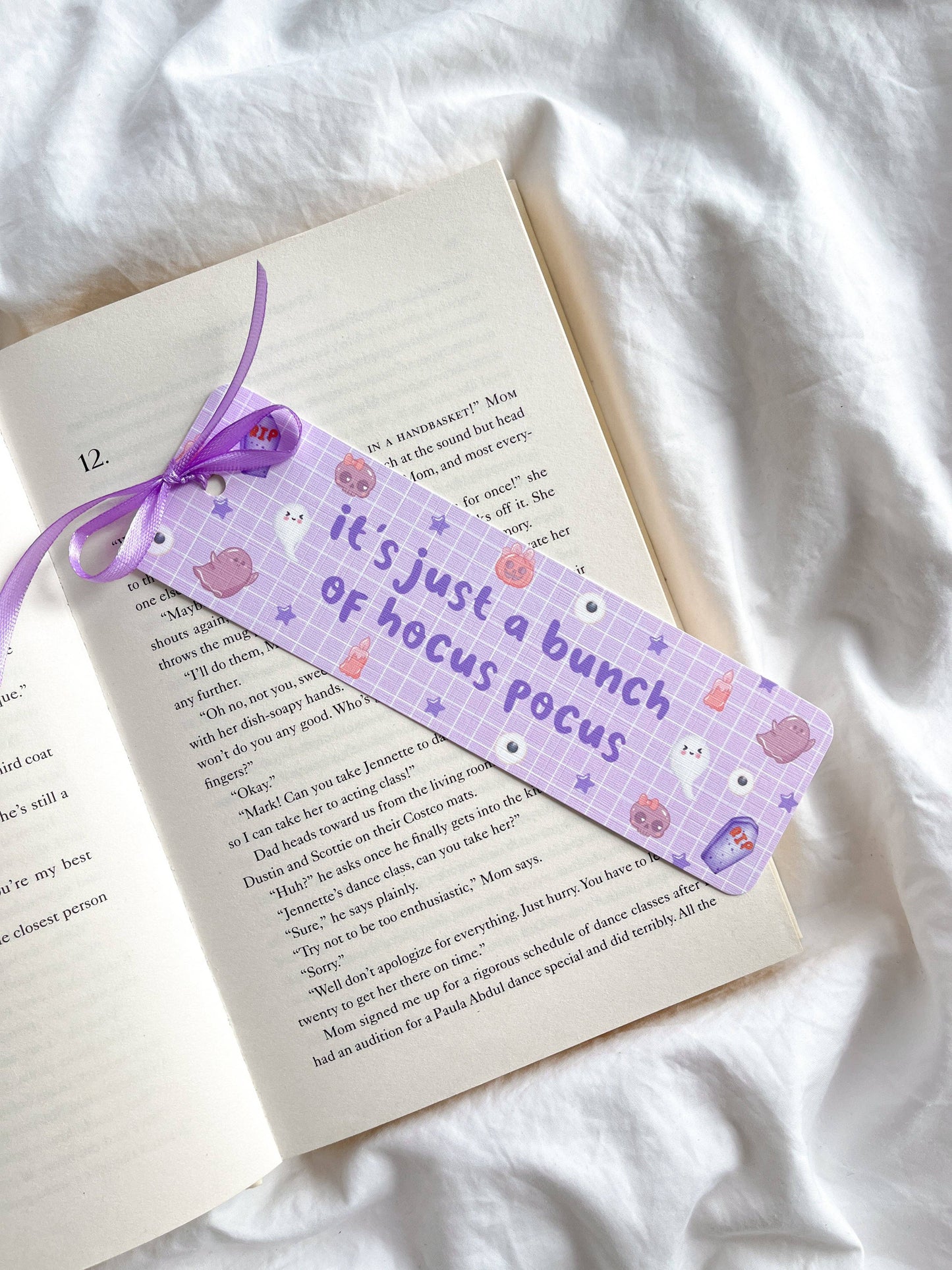 Hocus Pocus Bookmark | Spooky Halloween Bookmark: Without ribbon