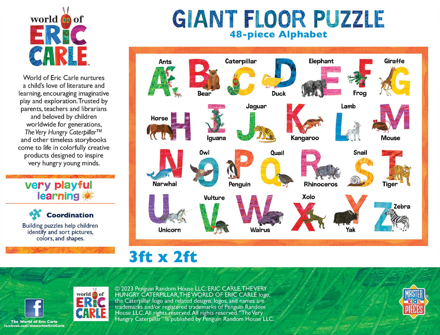 World of Eric Carle - Alphabet 48 Piece Floor Puzzle
