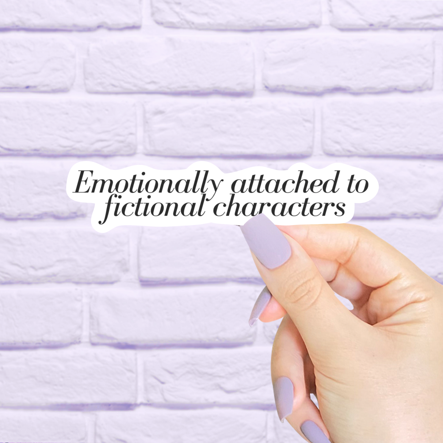 Attached to Fictional Characters Waterproof Sticker