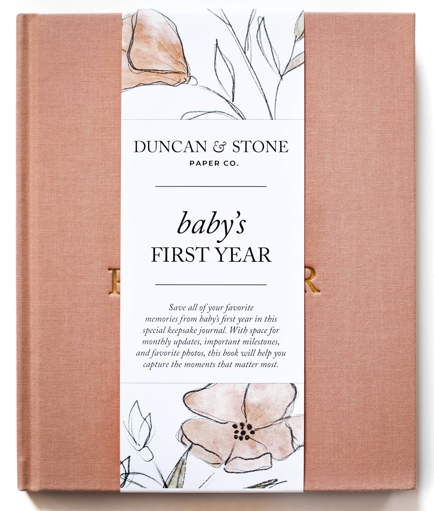 Baby's First Year Memory Book & Photo Album | Mother's Day: Cream