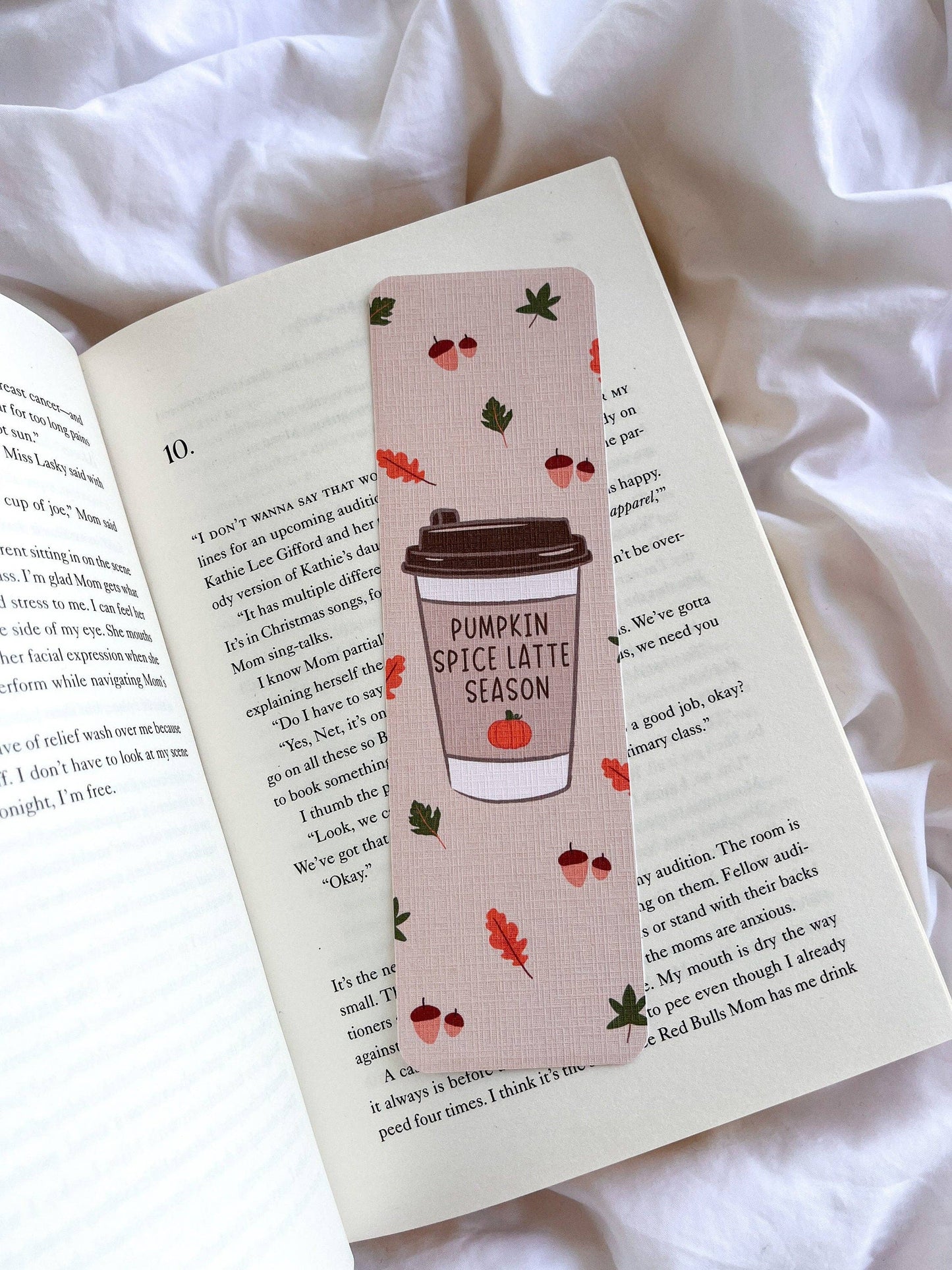 Coffee Bookmark | Autumn Fall Bookmarks | Pumpkin Spice Latte & Chai Latte Bookmark: Pumpkin