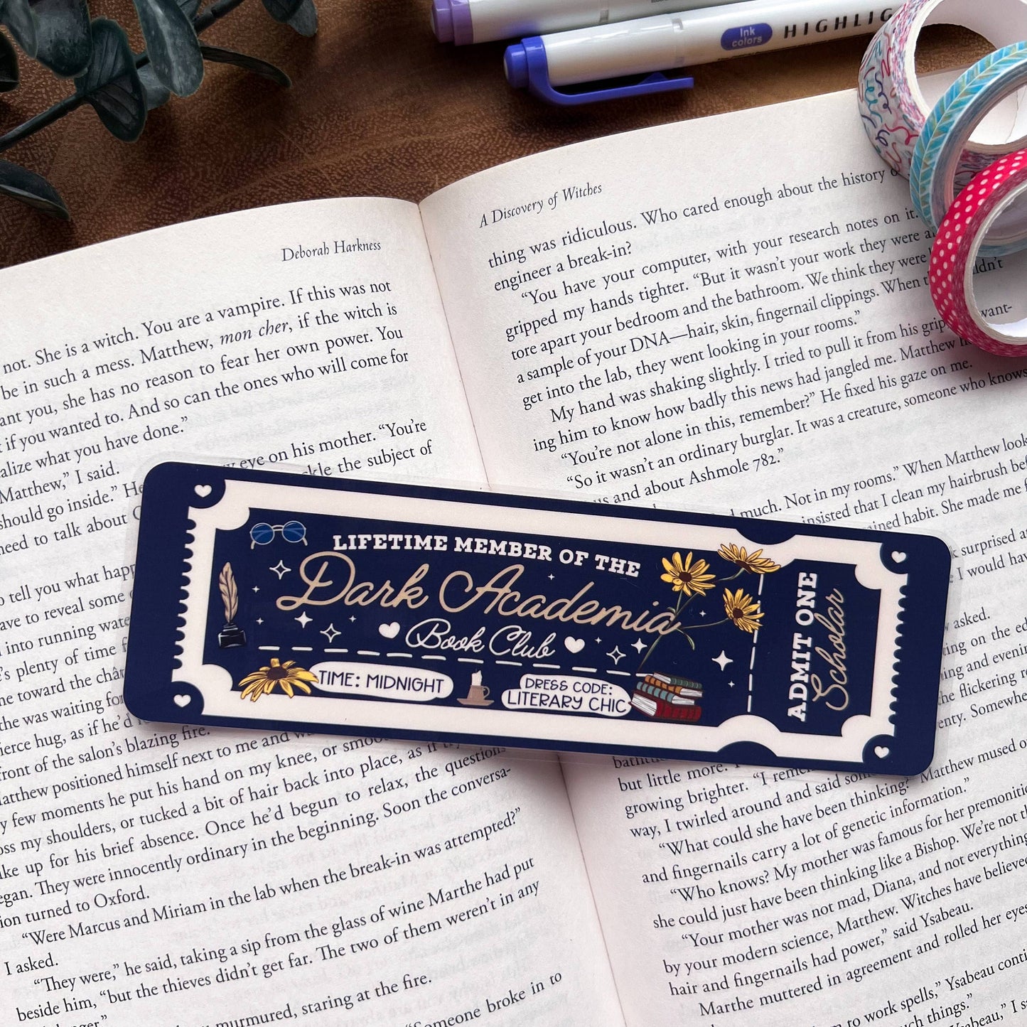 Bookish Trope Ticket Bookmarks: No Tassel / Anti Social