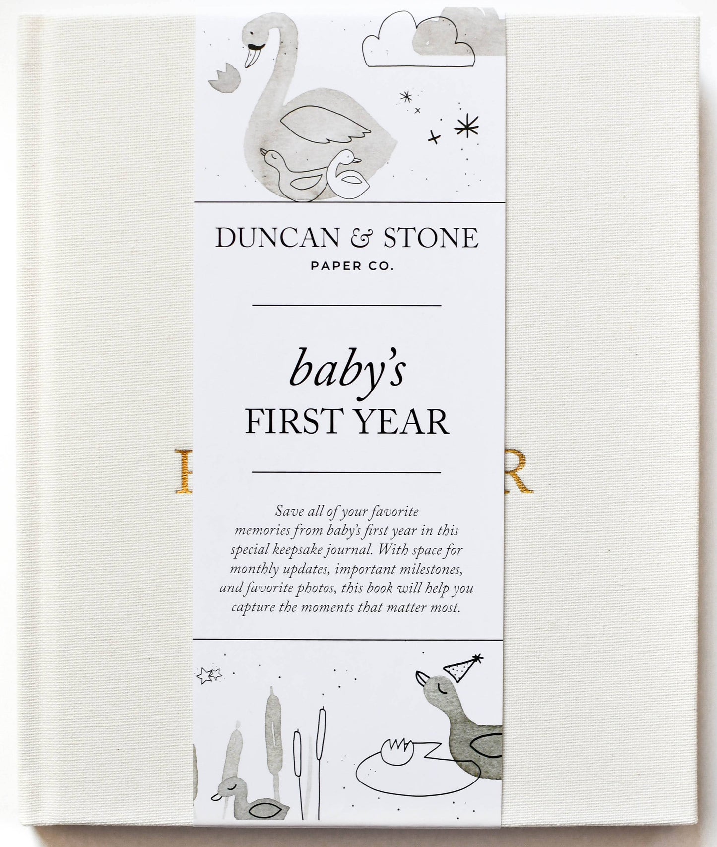 Baby's First Year Memory Book & Photo Album | Mother's Day: Cream