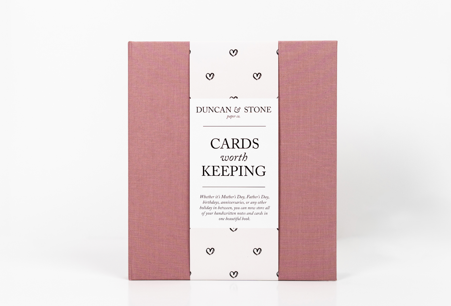 Cards Worth Keeping Journal | Birthday Card Organizer Book: White
