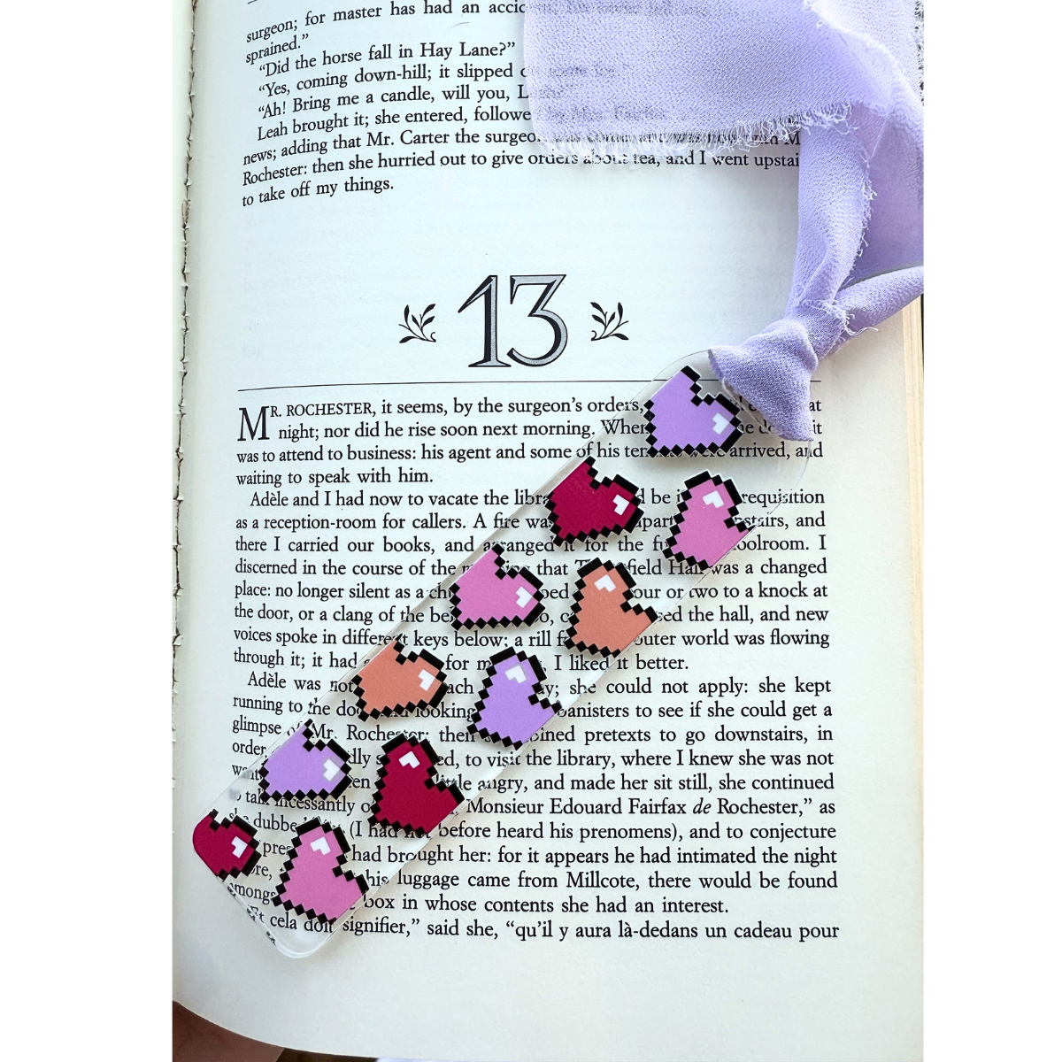 Valentine acrylic bookmarks-uv dtf: Love letters
