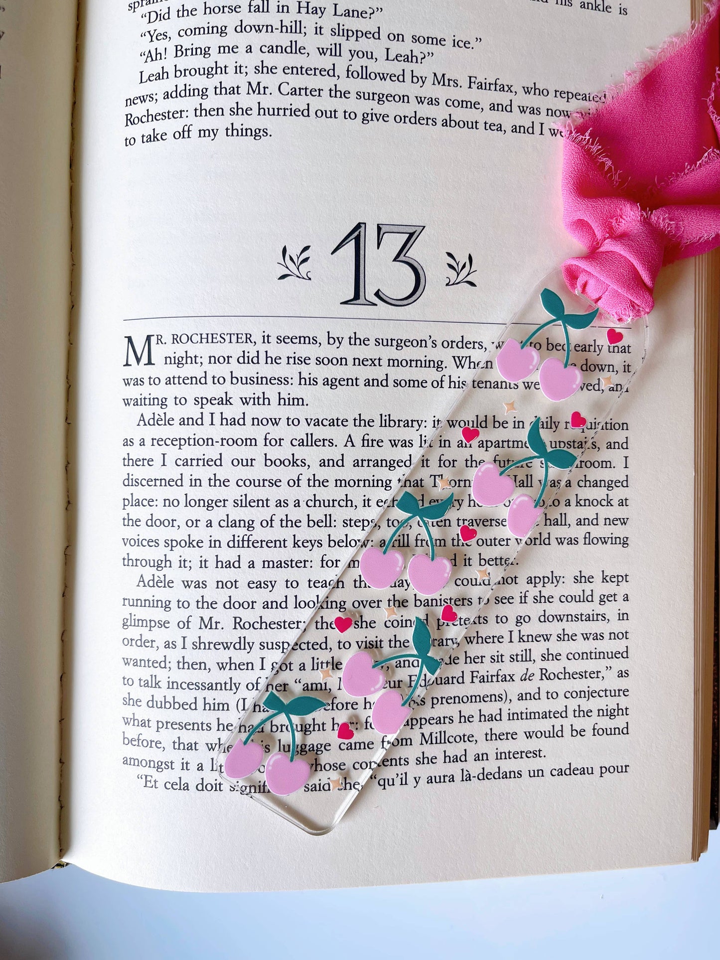 Acrylic Bookmarks-multiple styles available: Cherry and bows