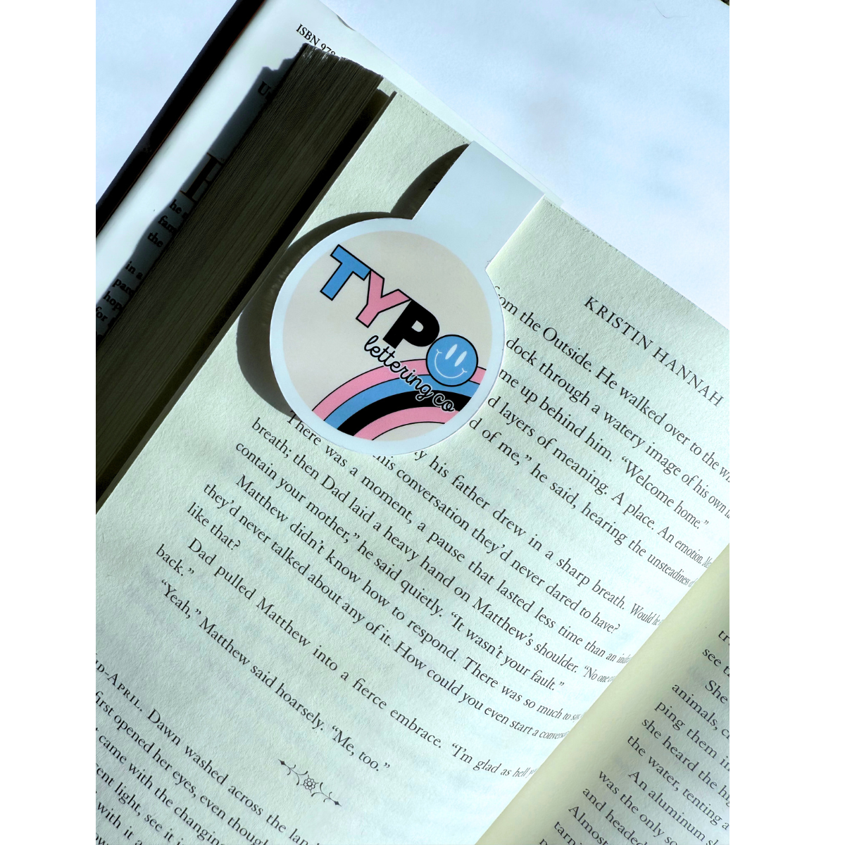 Blue/Pink girly bow coquette magnetic bookmark