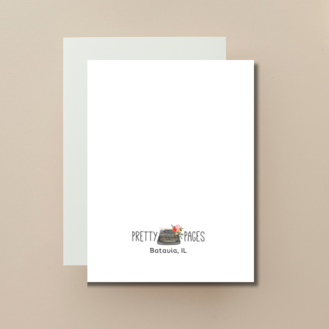 Watercolor Stripe Thank You Cards | Boxed Set
