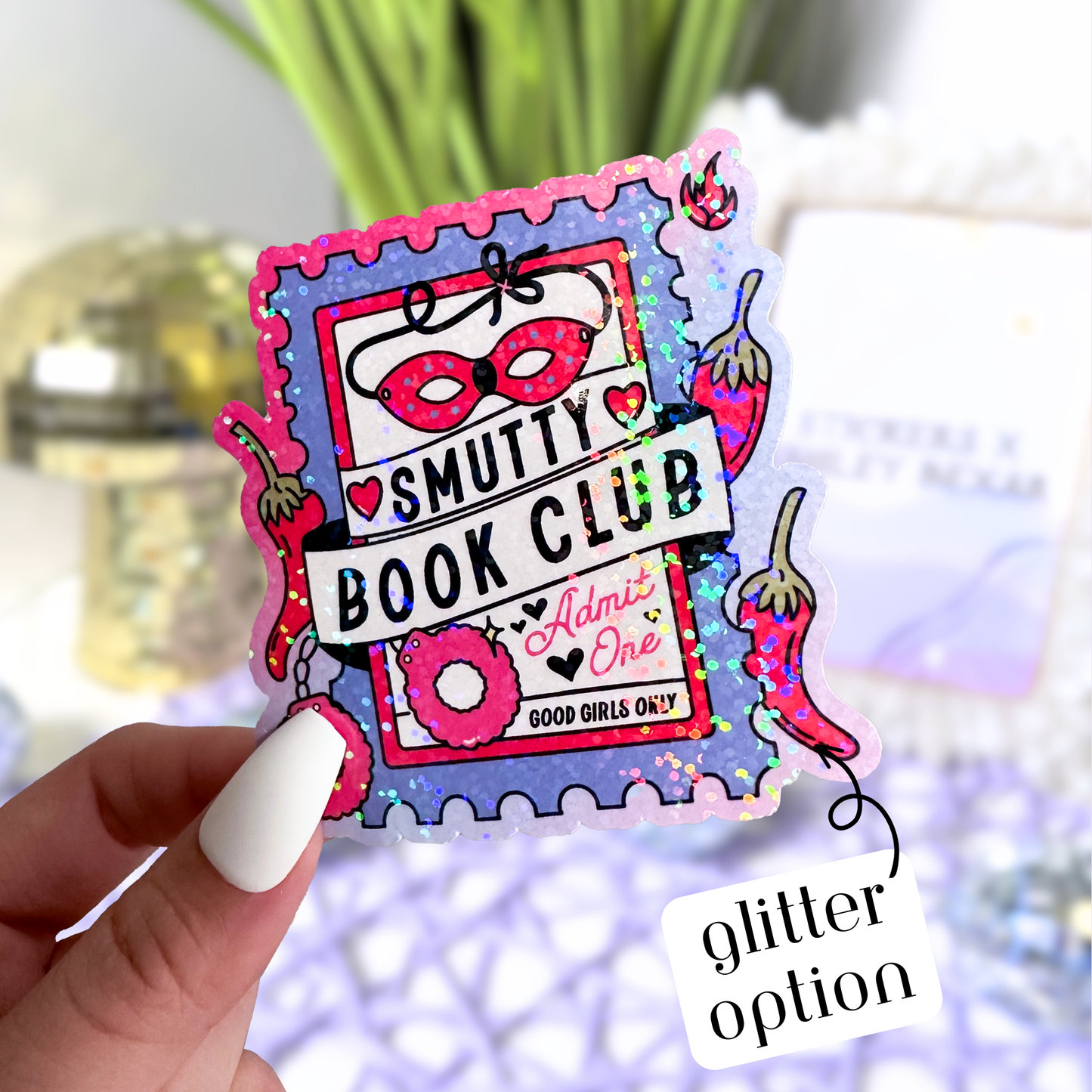 Bookish Babe heart sticker