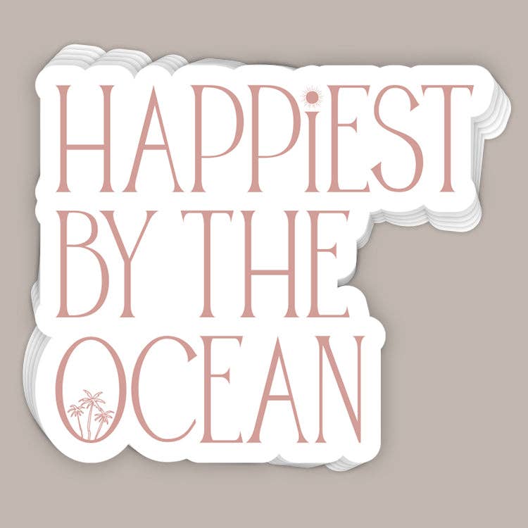 Happiest By The Ocean (Decal): One Size