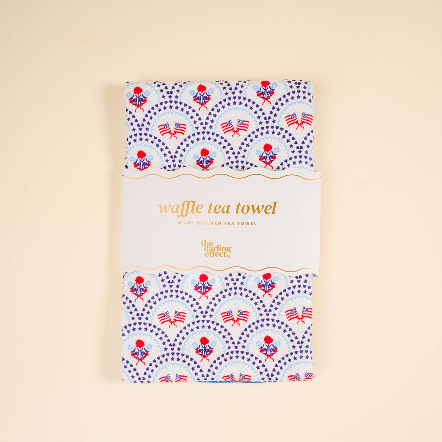 Waffle Tea Towel–All-American Darling