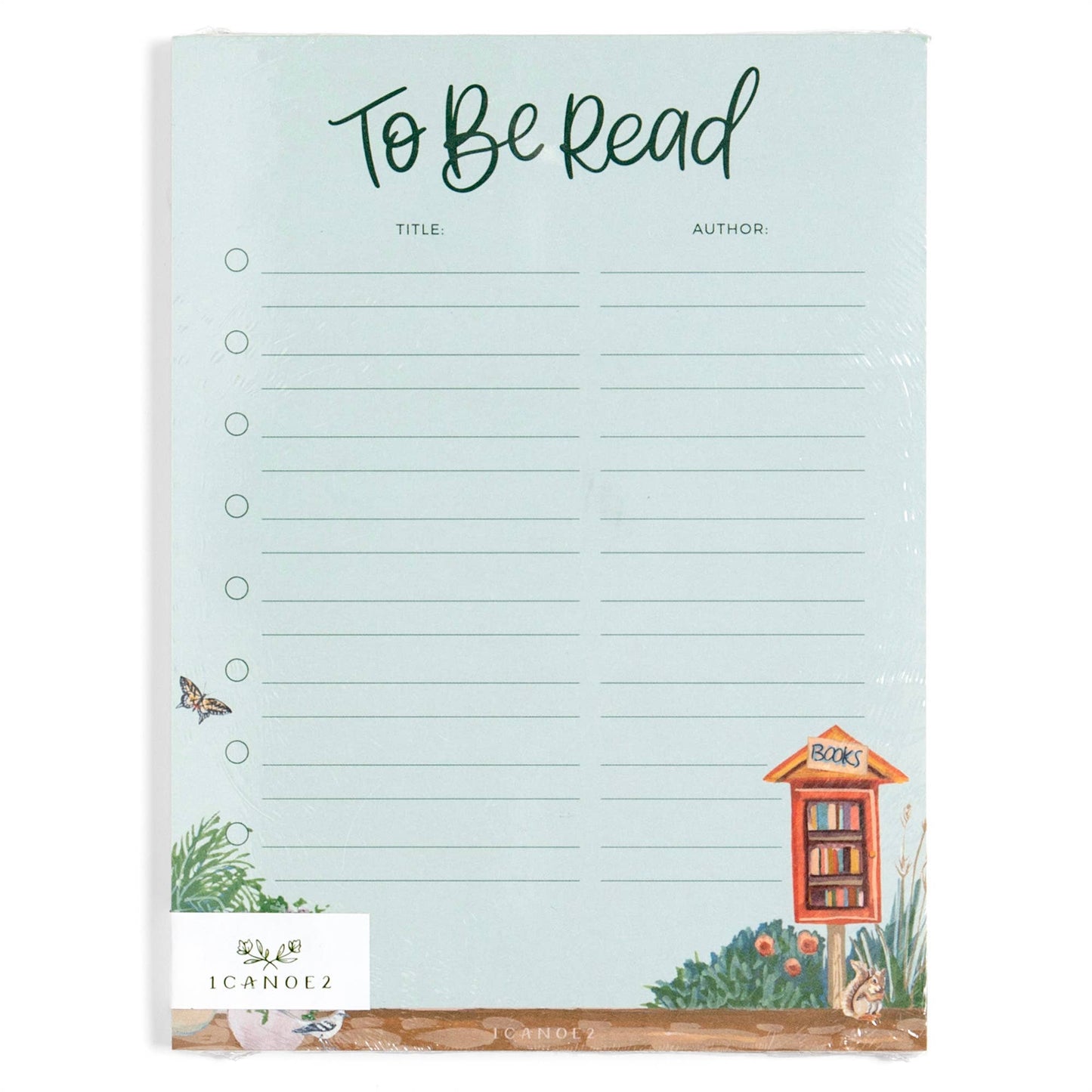 To Be Read Book Tracker 6x8 Notepad