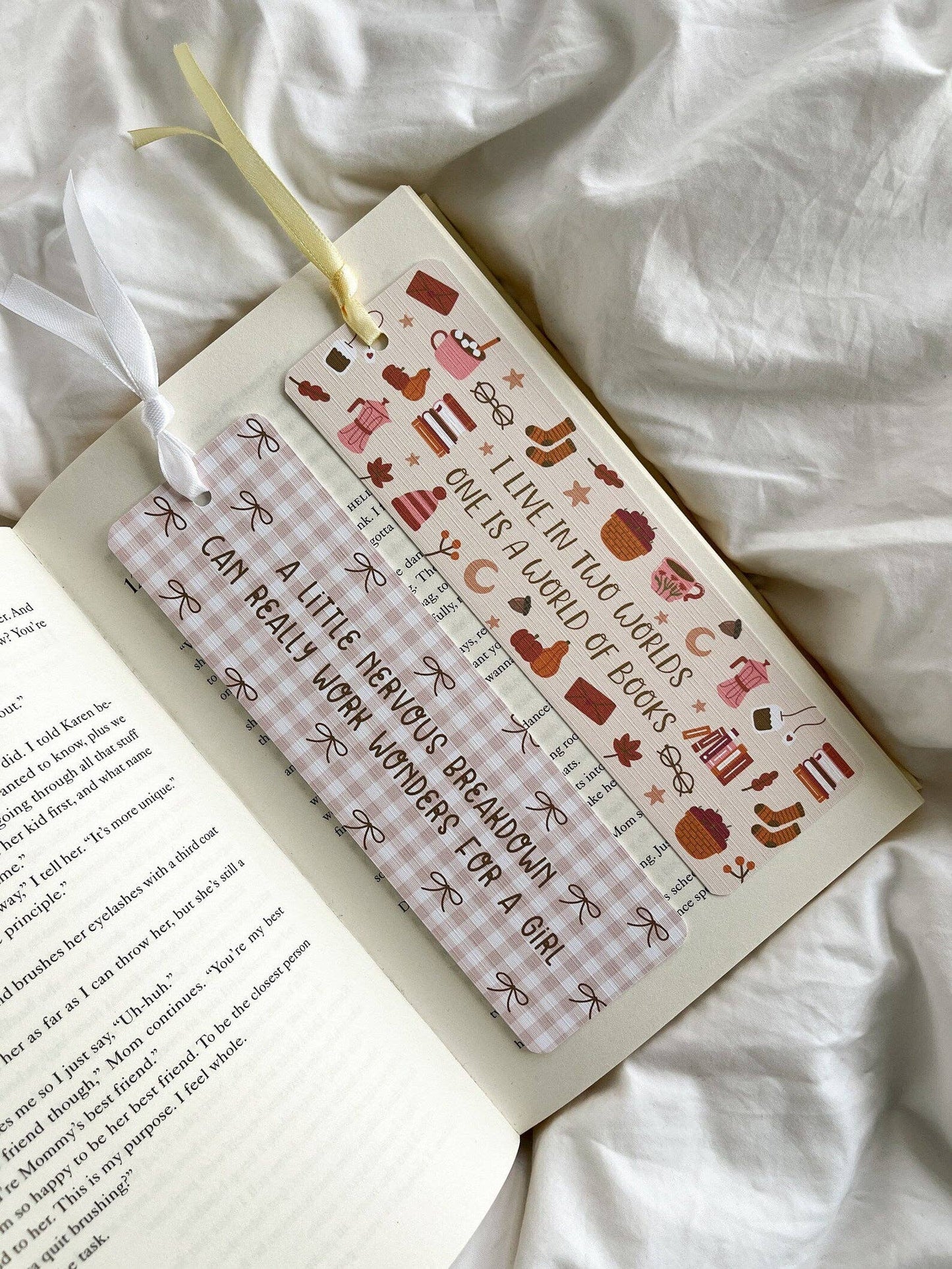 Gilmore Girlies Bookmarks | Cozy Autumn Bookmarks: World quote