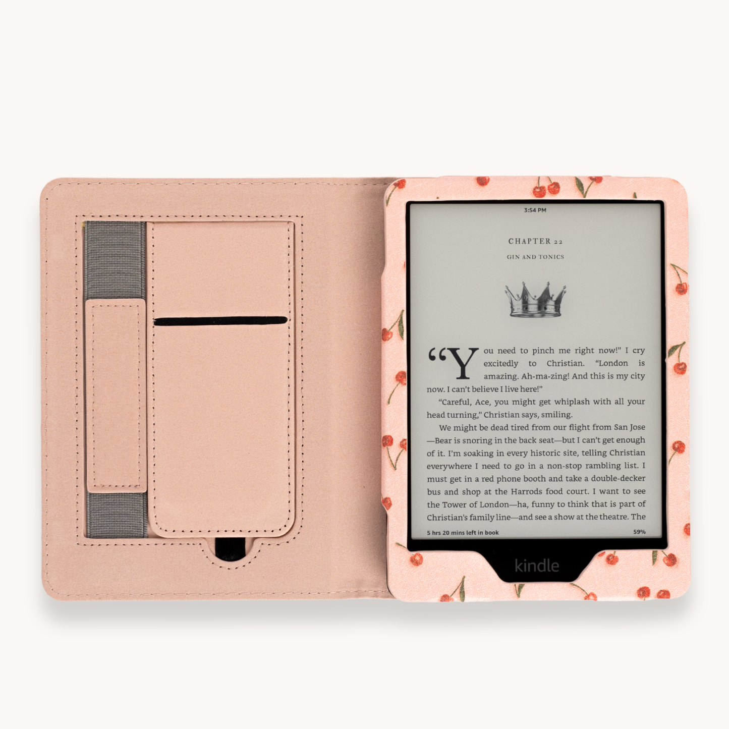 Painted Cherries Kindle Case | Bookish | Valentine's Day: Kindle Paperwhite (12th Generation)