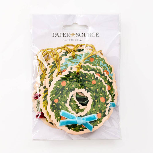 Eclectic Christmas Wreath Hang Tags