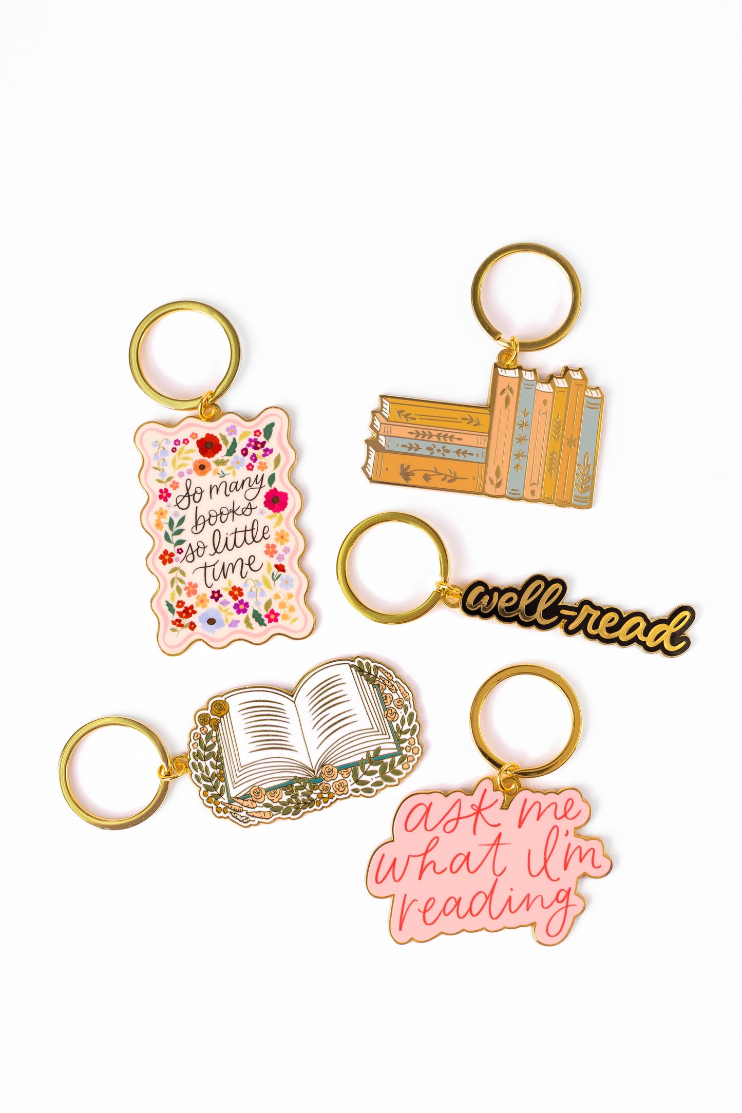 Well-Read Metal Keychain 0.25x2.5 in.