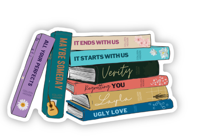 Colleen Hoover Book Stack – Stylish Decor for Bookworms