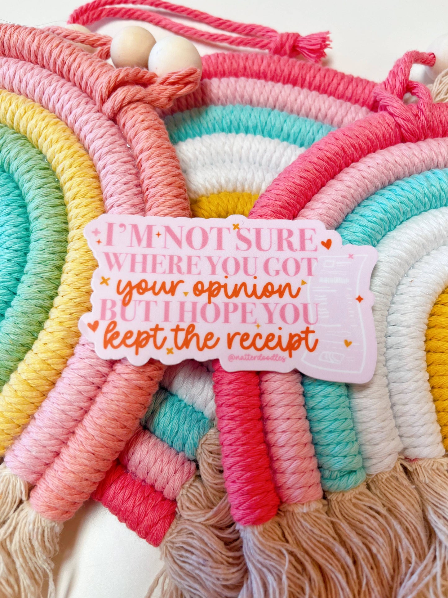 I Hope You Kept the Receipt sticker