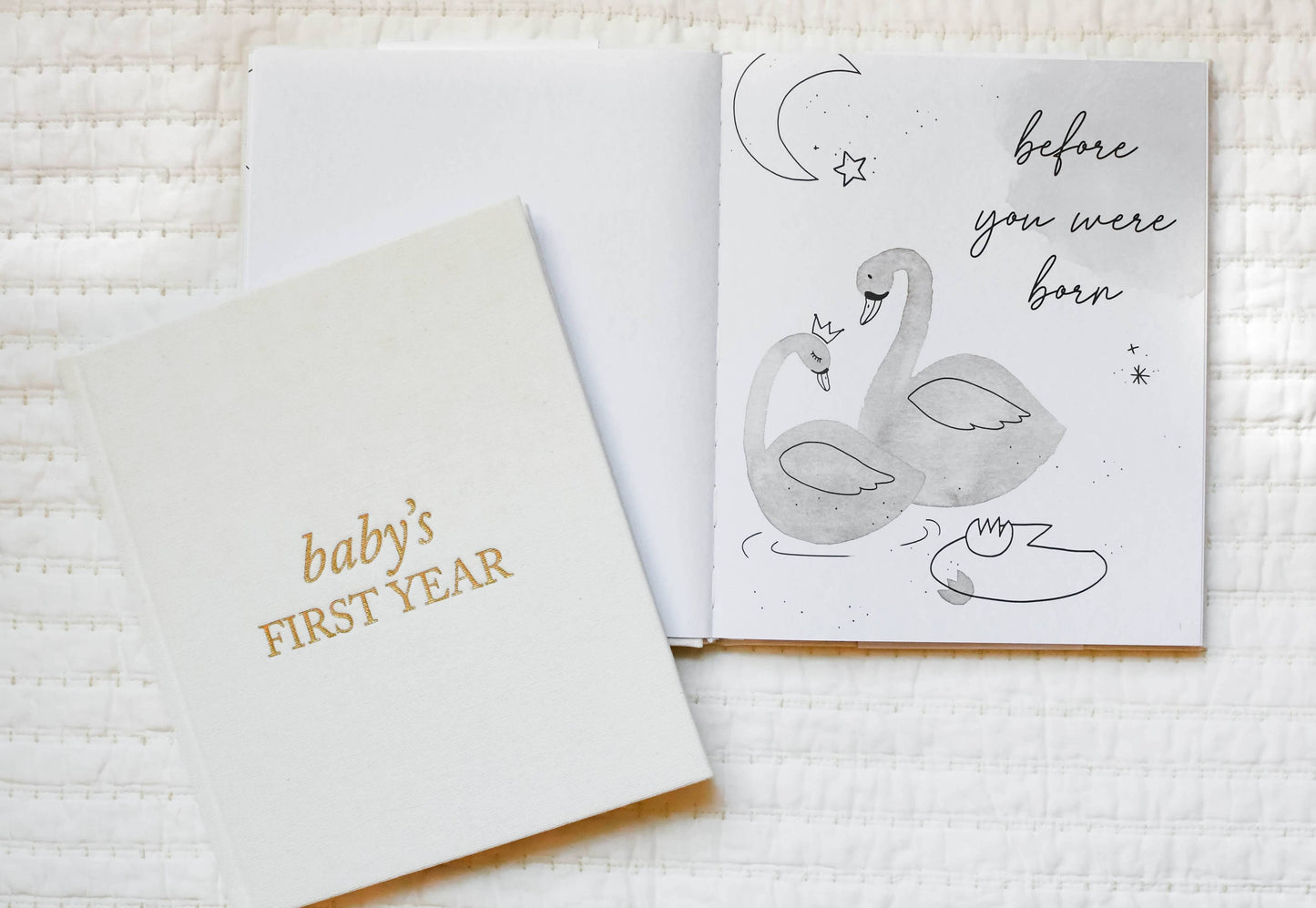 Baby's First Year Memory Book & Photo Album | Mother's Day: Cream