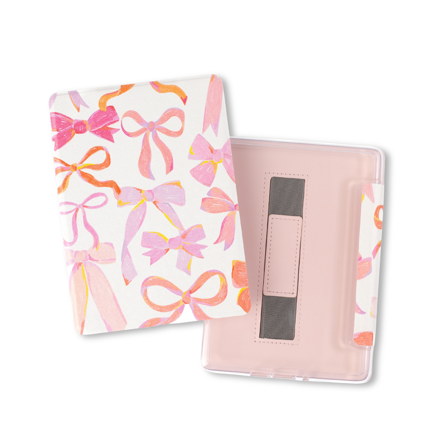 Pink Bows Clear Back Kindle Case: Kindle Paperwhite (11th Generation)