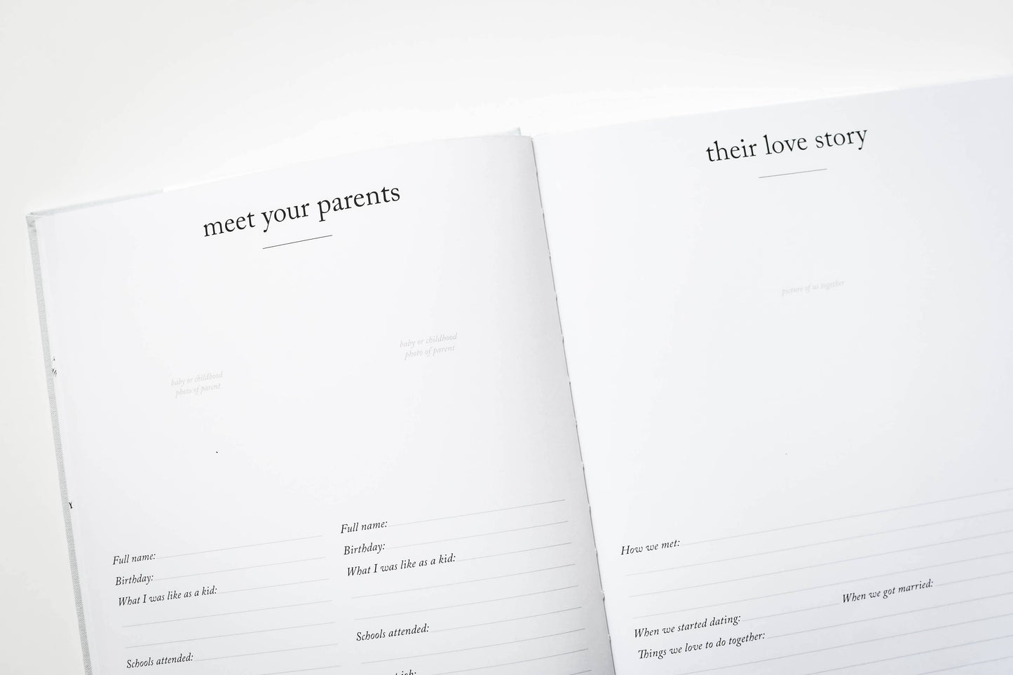 Baby's First Year Memory Book & Photo Album | Mother's Day: Cream