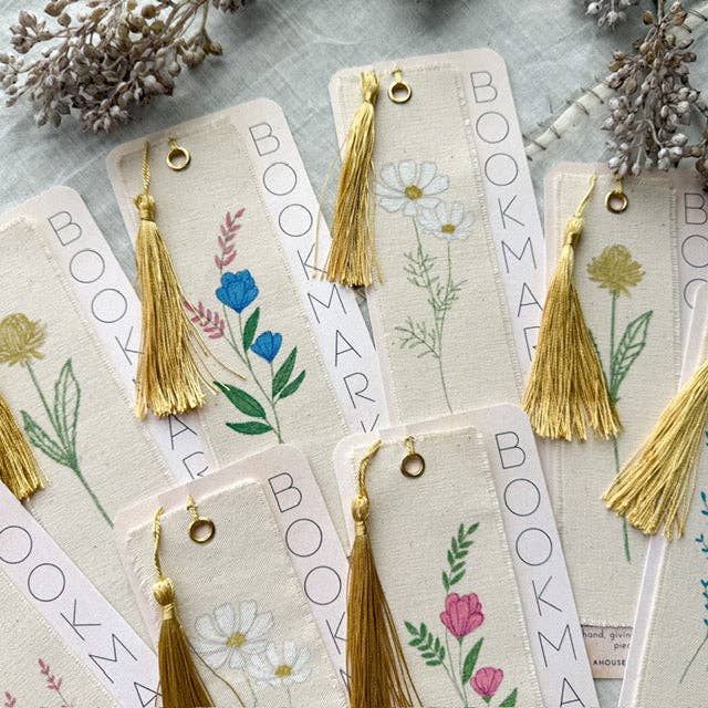 Canvas Bookmarks- Floral