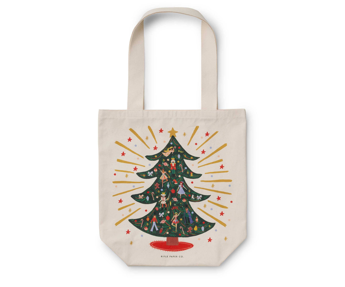 Holiday Tree Canvas Tote Bag