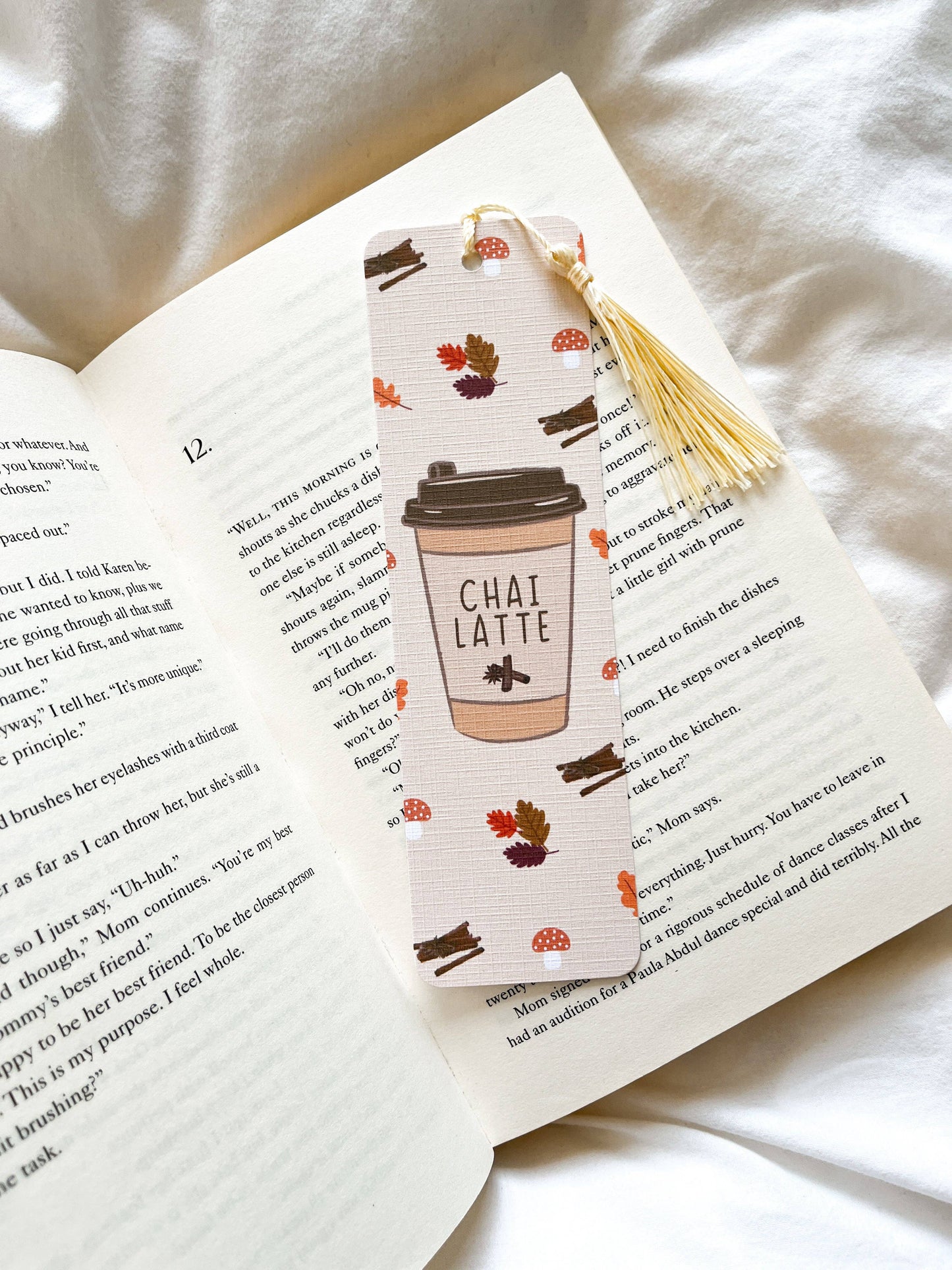 Coffee Bookmark | Autumn Fall Bookmarks | Pumpkin Spice Latte & Chai Latte Bookmark: Pumpkin