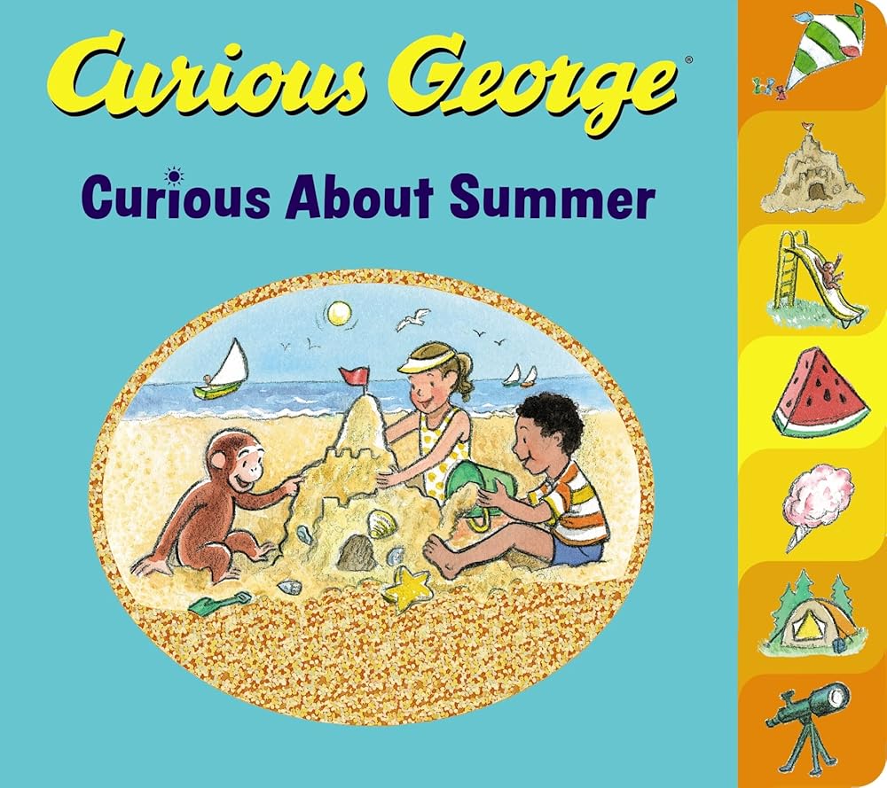 Curious George Curious About Summer Tabbed Board Book cover image