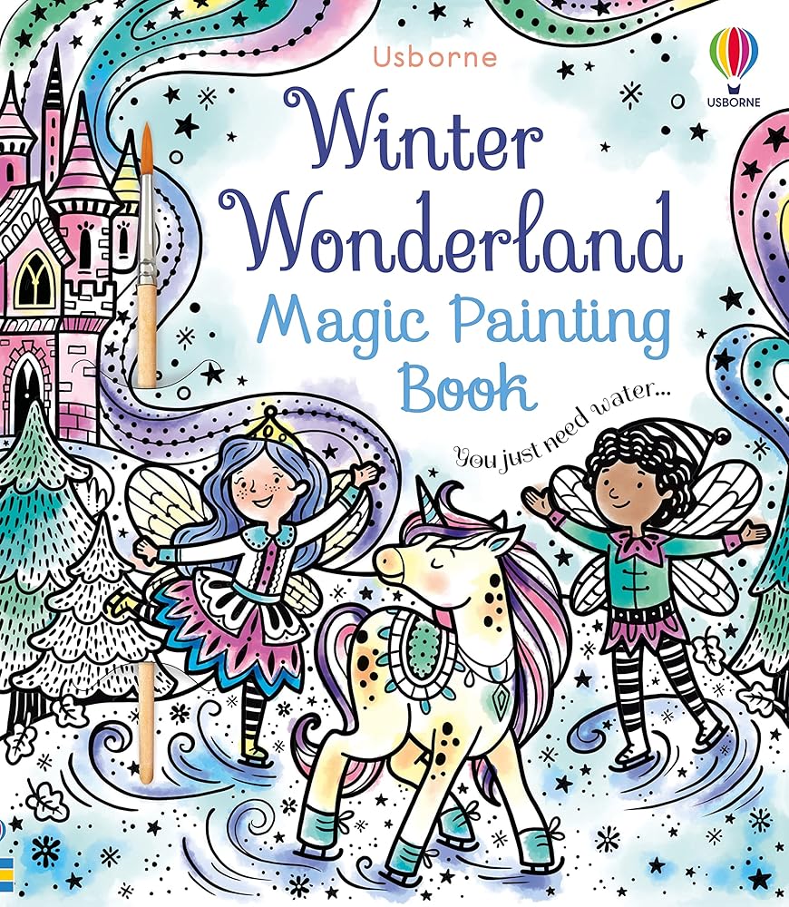 Winter Wonderland Magic Painting Book: A Winter and Holiday Book for Kids (Magic Painting Books) cover image