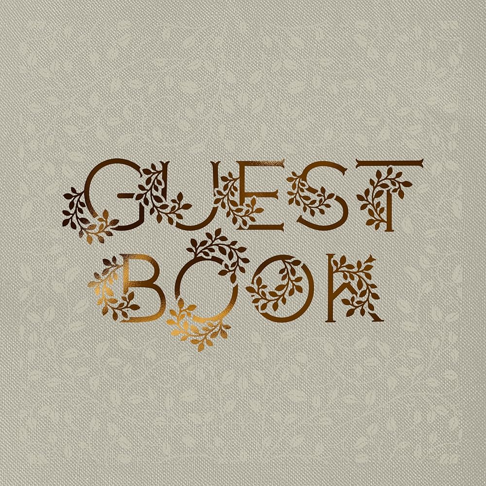 Wedding Guest Book: An Heirloom-Quality Guest Book with Foil Accents and Hand-Drawn Illustrations (Heirloom Story Books and Guided Journals) cover image