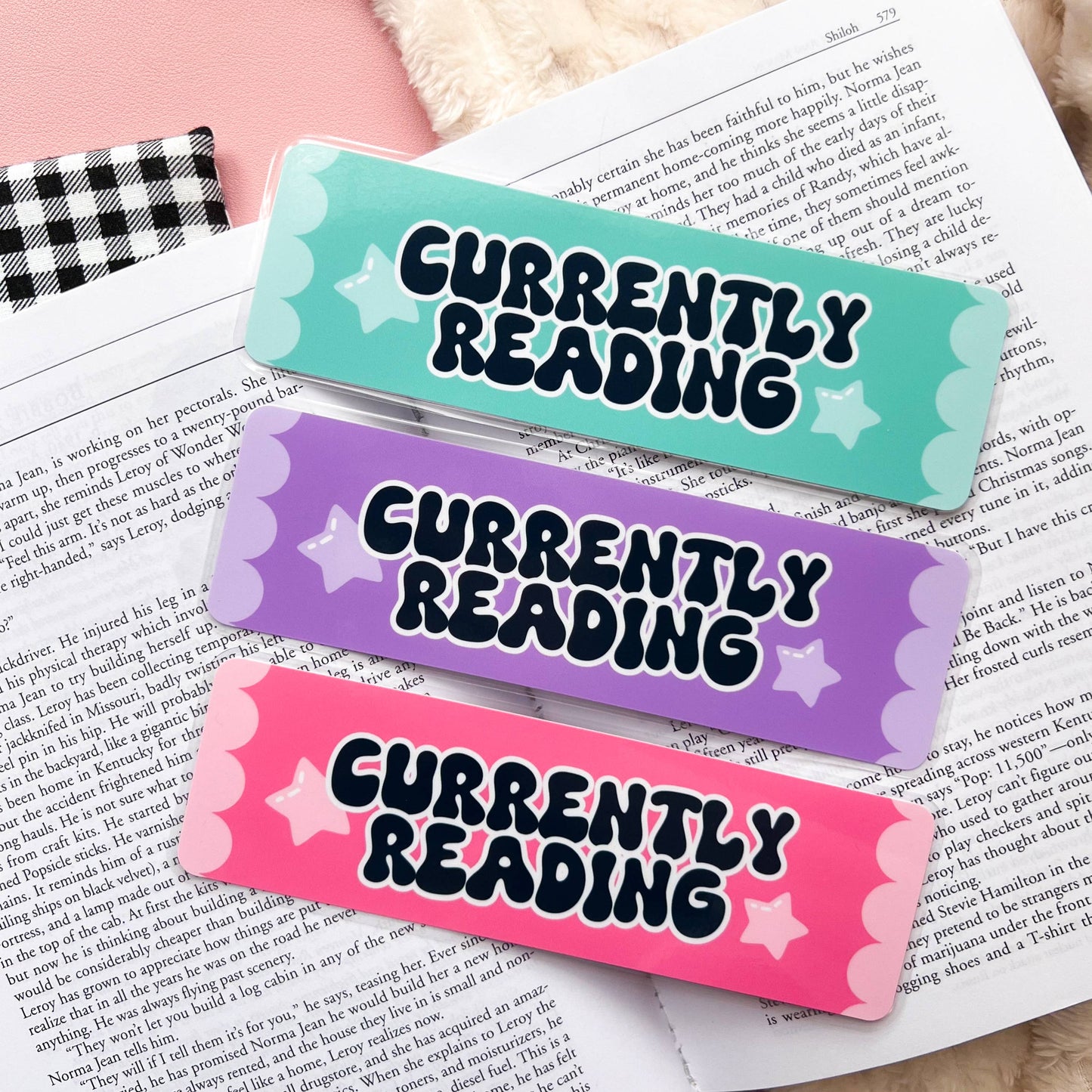 Currently Reading Bookmarks: Green / No Tassel