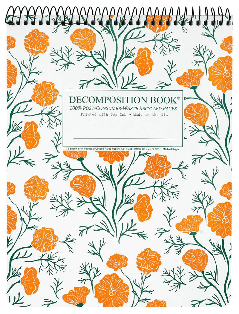 California Poppies Topbound Decomposition Book Sale price