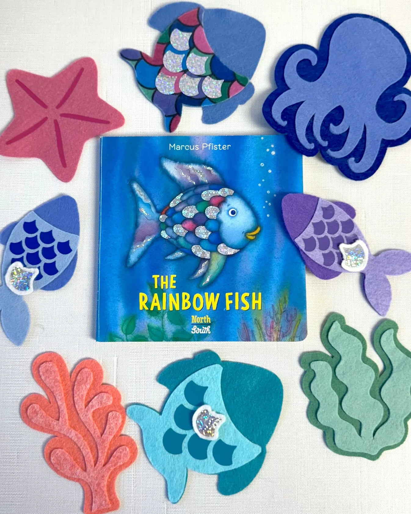 Rainbow Fish - Felt pieces
