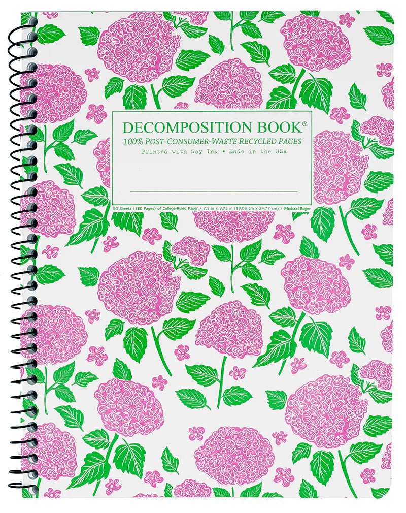 Pink Hortensia Decomposition Book