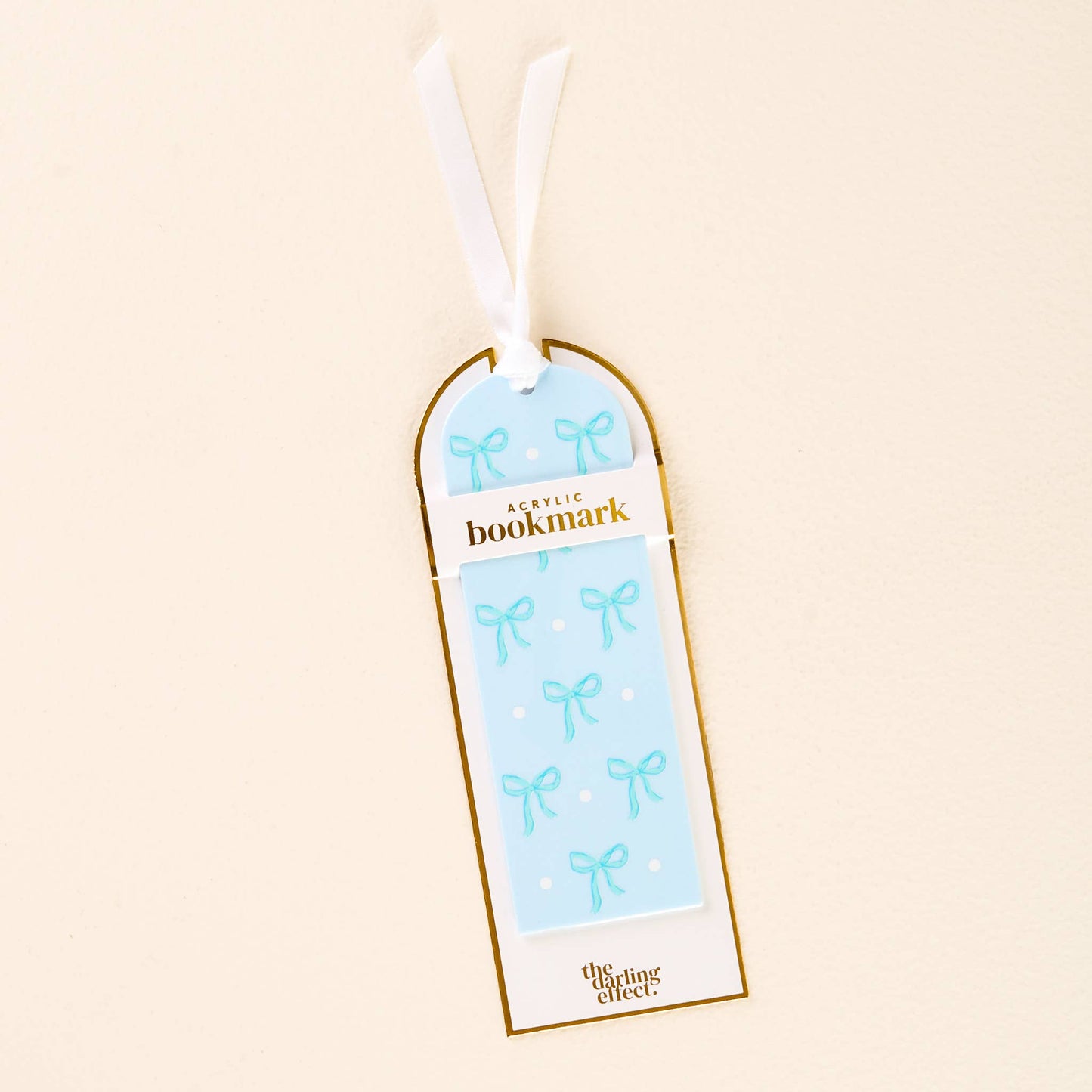 Acrylic Bookmark-Bows Blue