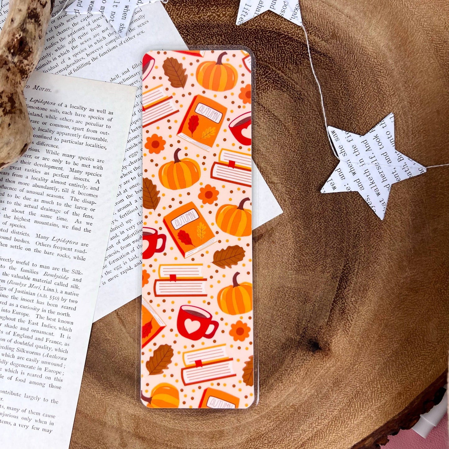 Autumn books bookmark