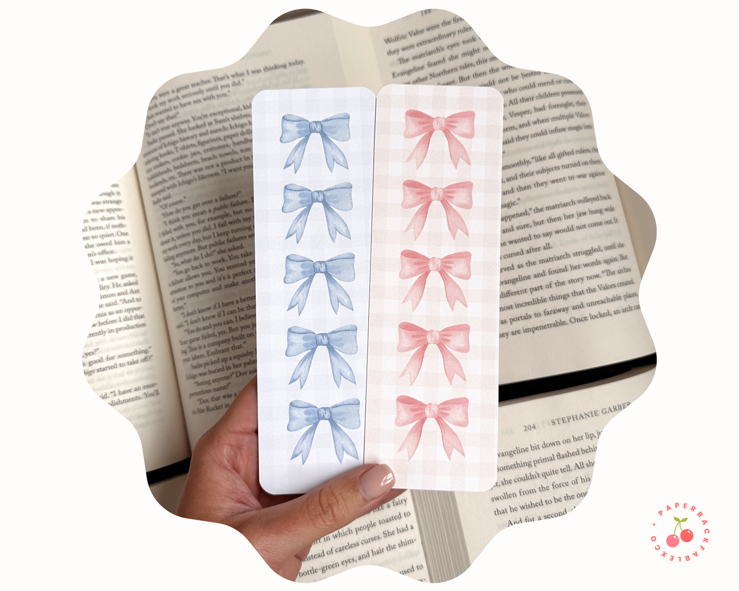 Bow Bookmarks: Pink