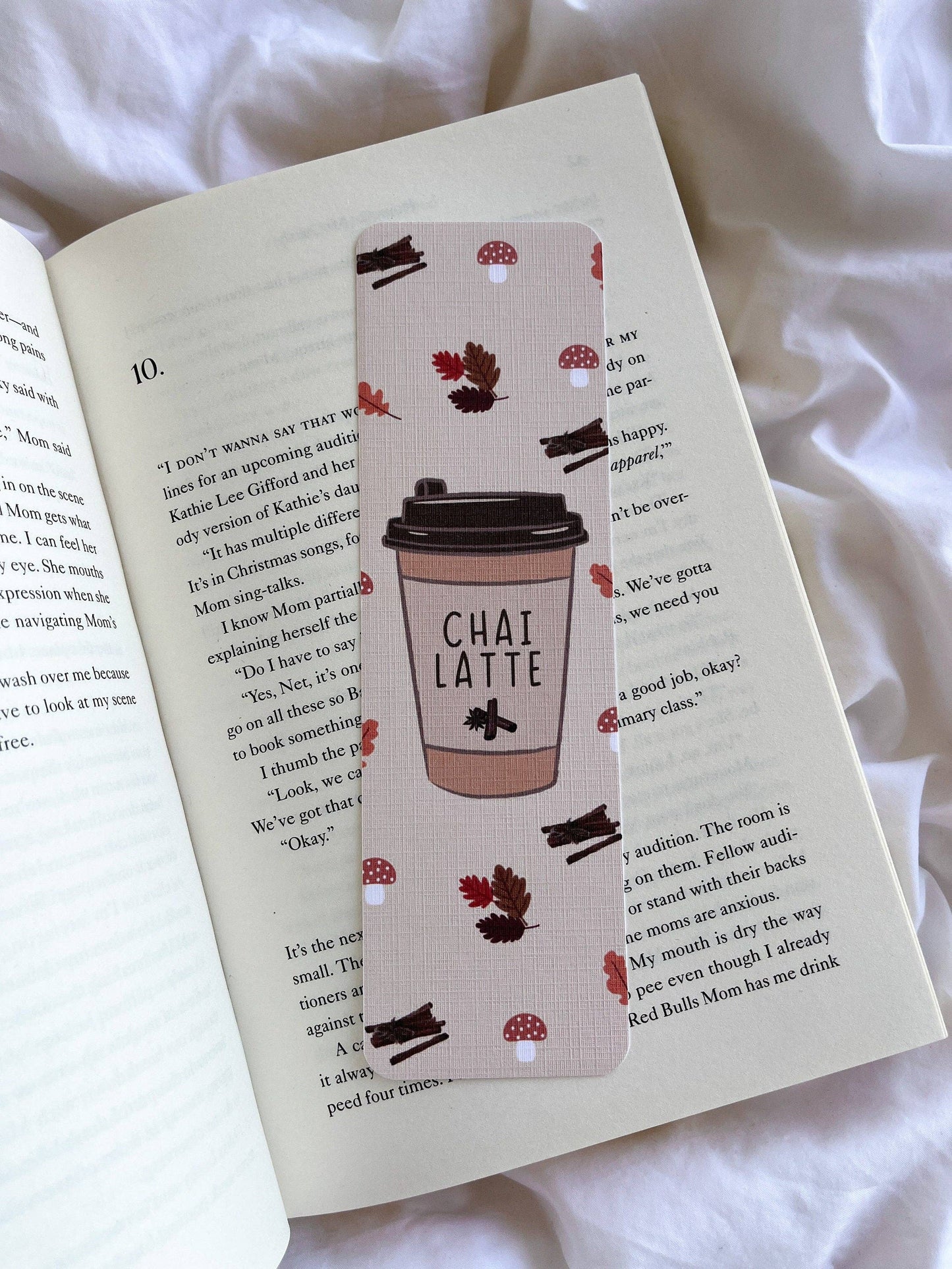 Coffee Bookmark | Autumn Fall Bookmarks | Pumpkin Spice Latte & Chai Latte Bookmark: Pumpkin