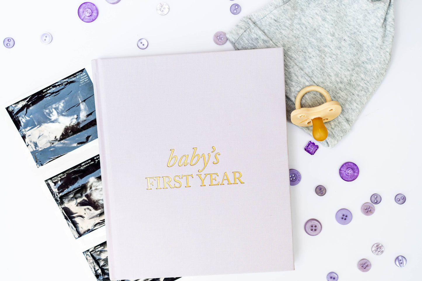 Baby's First Year Memory Book & Photo Album | Mother's Day: Cream