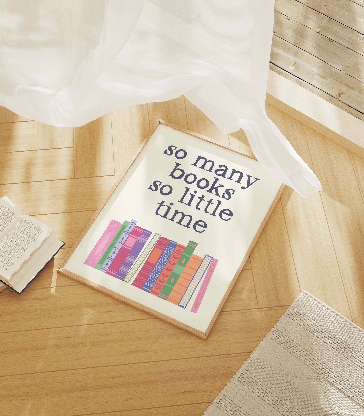 So Many Books Print: 9x12