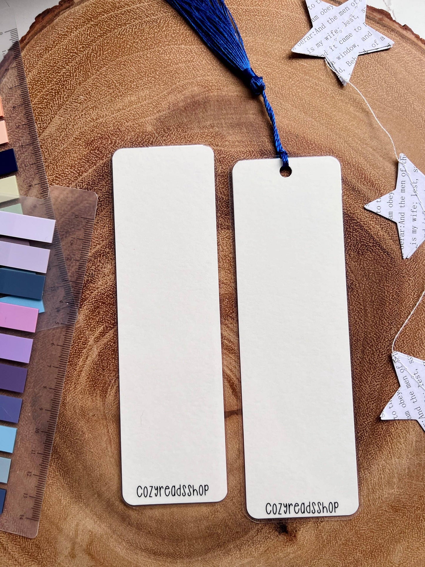 Pink Ghost Library Bookmark: