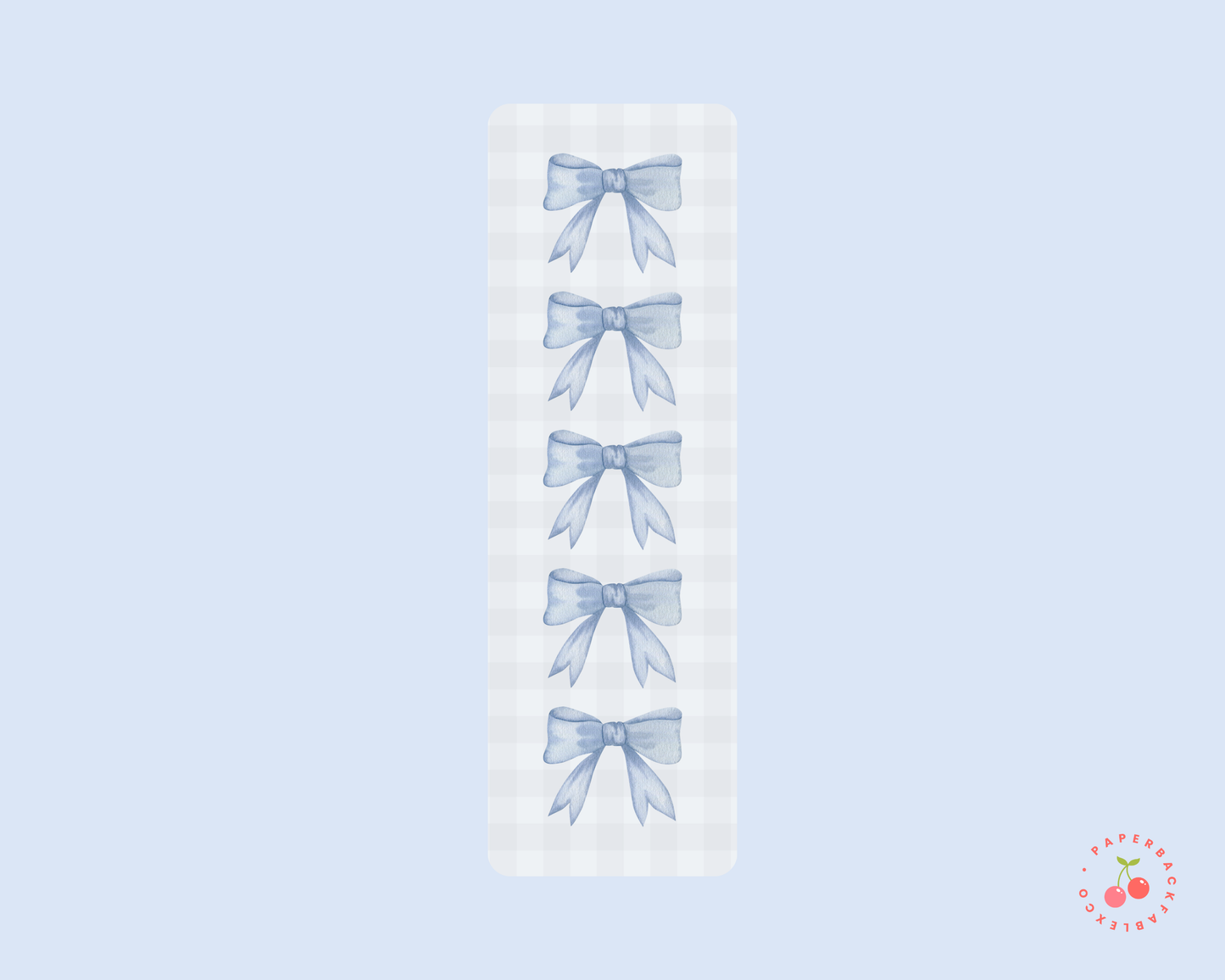 Bow Bookmarks: Blue