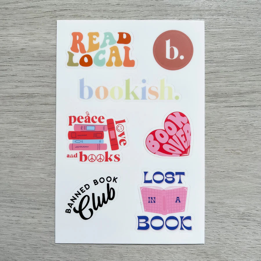 Bookish Sticker Sheet