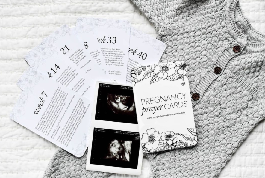 Pregnancy Prayer Cards | Expecting Mom Gift & Announcement