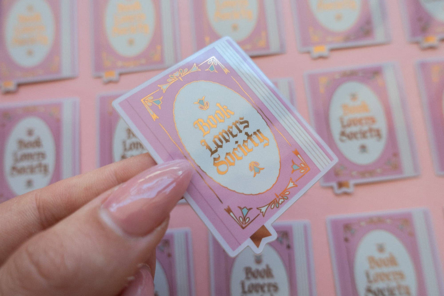 Book Lover Society Sticker [with gold foil]