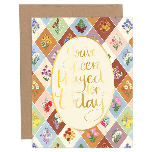 You've Been Prayed For Today Encouragement Greeting Card