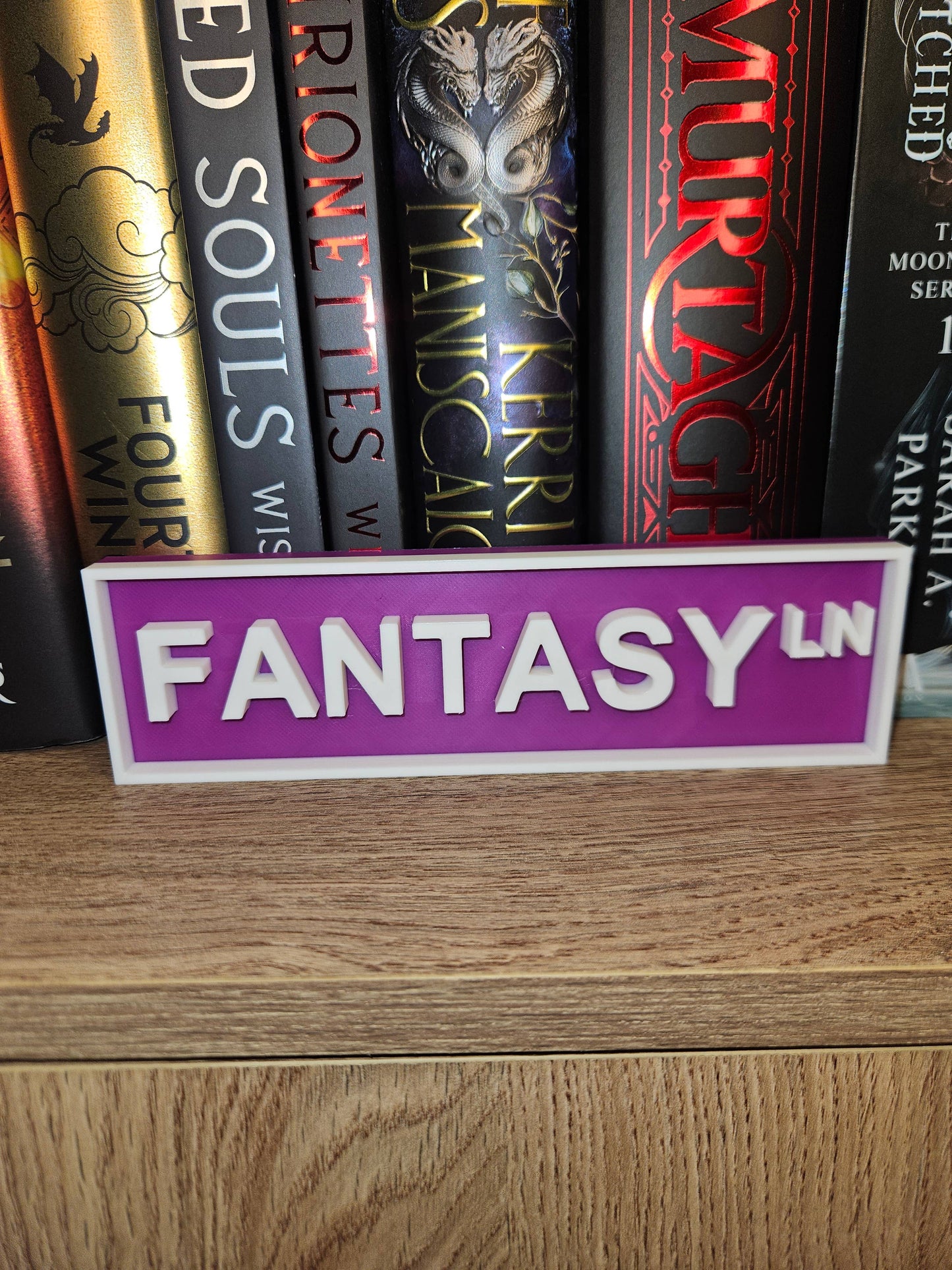 Library Street Signs-Book Genre Street Signs: Rose Gold / Romance Lane