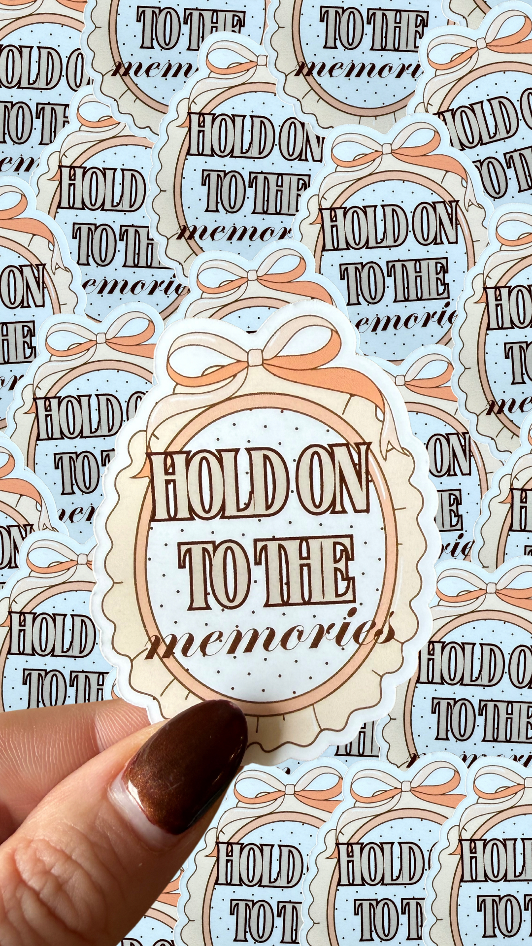 Hold on to the memories Taylor swift waterproof sticker
